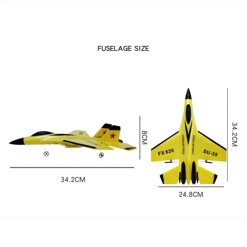 🟡RC Plane SU-35 Yellow